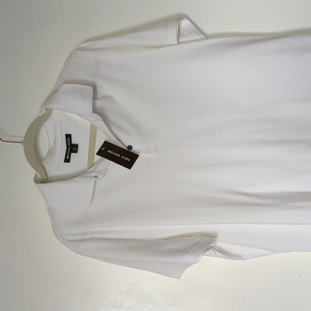 Michael kors classic brand new Peruvian Cotton white polo